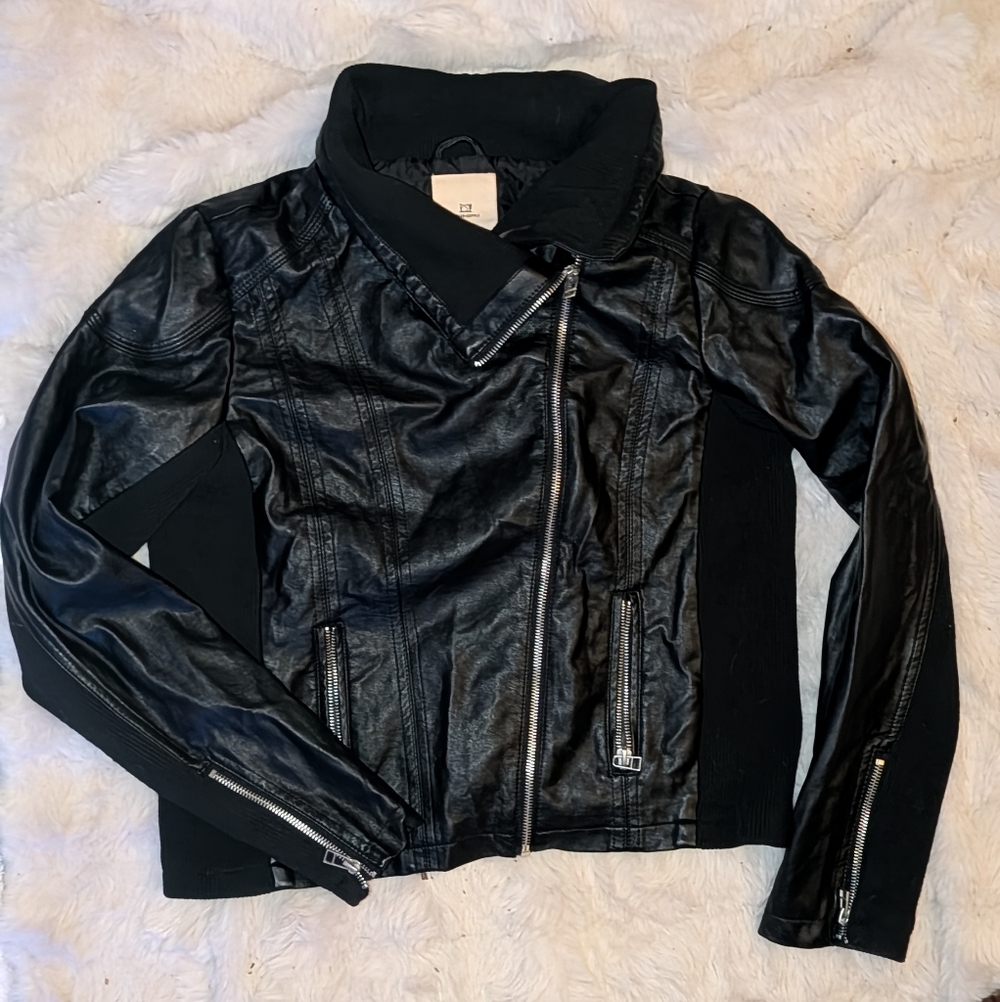 Thread & Supply Black Leather Jacket